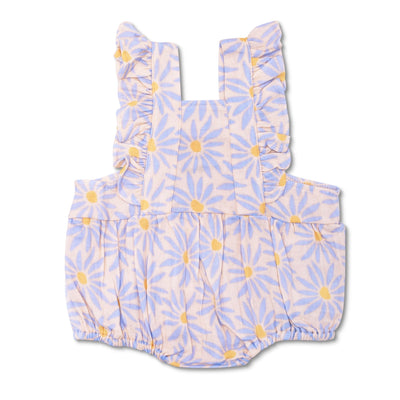 Apple Park Muslin Flutter Sleeve Romper - Daisy Dreams