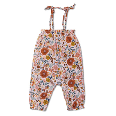 Apple Park Muslin Tie Shoulder Jumpsuit - Zinnia Bloom