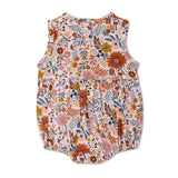 Apple Park Muslin Bubble Romper - Zinnia Bloom