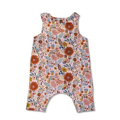 Apple Park Muslin Snap Jumpsuit - Zinnia Bloom
