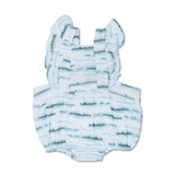 Apple Park Muslin Flutter Sleeve Romper - Alligator Isle