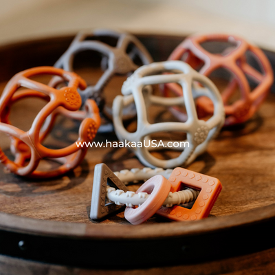 Haakaa Silicone Teething Ring for Babies (3 Months+)