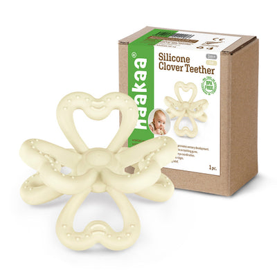 Haakaa Silicone Clover Teether – 100% Food Grade Silicone Teething Toy