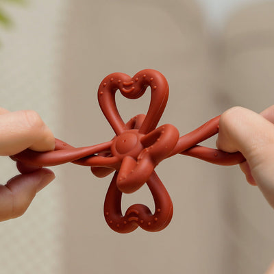 Haakaa Silicone Clover Teether – 100% Food Grade Silicone Teething Toy