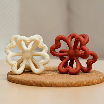 Haakaa Silicone Clover Teether – 100% Food Grade Silicone Teething Toy
