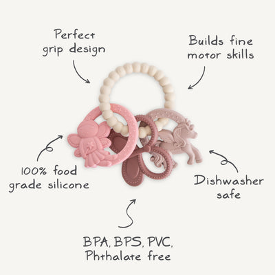 Silicone Sensory Teething Rings