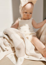 Busy Bee Gingham Baby Blanket