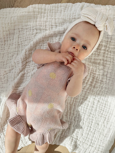 Luna + Luca Cotton Gauze Baby Blanket - White