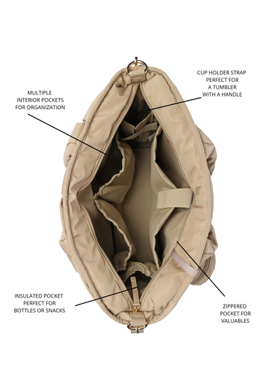 Luli Bebe Infinite Diaper Bag – Latte