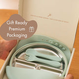 Stainless Steel Baby Feeding Set 6+ Months- Sage Green