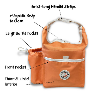 Flipping Holder Thermal Tote with Bottle Pocket