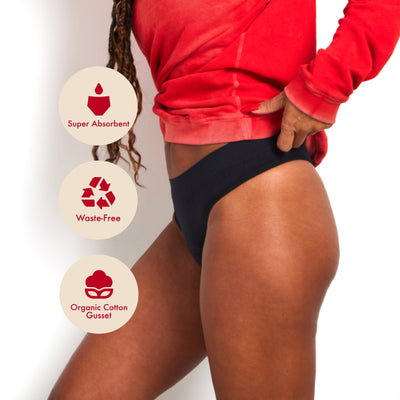 Sporty Stretch Thong – Period Absorbing Underwear for Active Days