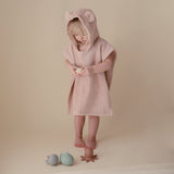 Organic Cotton Bear Hooded Poncho Towel