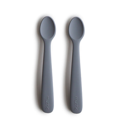 Mushie Silicone Feeding Spoons – Soft-Tip Baby Spoons