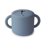 Mushie Silicone Snack Cup – Spill-Proof Toddler Snack Container