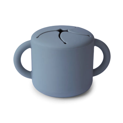 Mushie Silicone Snack Cup – Spill-Proof Toddler Snack Container
