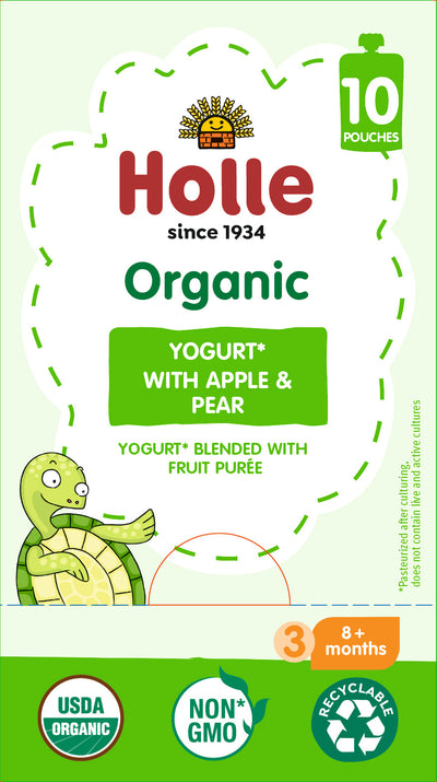 Holle Organic Yogurt Pouches - Apple & Pear