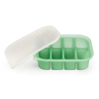 Haakaa Easy-Freeze Silicone Baby Food Tray with Lid – BPA-Free Stackable Freezer Mold (6x60ml / 8x40ml)