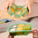 Haakaa Easy-Freeze Silicone Baby Food Tray with Lid – BPA-Free Stackable Freezer Mold (6x60ml / 8x40ml)