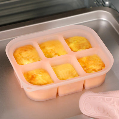Haakaa Easy-Freeze Silicone Baby Food Tray with Lid – BPA-Free Stackable Freezer Mold (6x60ml / 8x40ml)