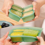 Haakaa Easy-Freeze Silicone Baby Food Tray with Lid – BPA-Free Stackable Freezer Mold (6x60ml / 8x40ml)
