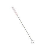 Haakaa Straight StainlReusable Stainless Steel Drinking Straws Set with Cleaning Brush & Linen Bagess Steel Straws with Cleaning Brush, 3 pk