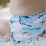 Smart Bottoms Dream Diaper 3.0 – Bamboo & Cotton Pocket / All-in-Two Cloth Diaper, First Flight