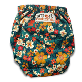 Smart Bottoms Smart One 4.0 – Organic Cotton All-in-One Cloth Diaper, One Size 10–35 lbs, Hazel
