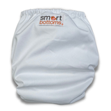 Smart Bottoms Dream Diaper 3.0 – Bamboo & Cotton Pocket / All-in-Two Cloth Diaper, Basic White