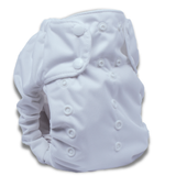 Smart Bottoms Dream Diaper 3.0 – Bamboo & Cotton Pocket / All-in-Two Cloth Diaper, Basic White