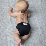 Smart Bottoms Dream Diaper 3.0 – Bamboo & Cotton Pocket / All-in-Two Cloth Diaper, Basic Black