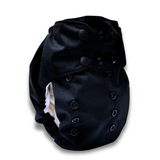 Smart Bottoms Dream Diaper 3.0 – Bamboo & Cotton Pocket / All-in-Two Cloth Diaper, Basic Black