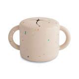Mushie Silicone Snack Cup – Spill-Proof Toddler Snack Container