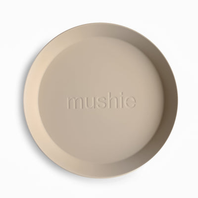 Mushie Round Dinnerware Plates – Non-Toxic Baby Plate Set