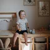 Linen Pacifier Clip Set