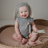 Mushie Bunny Teether – Silicone Baby Teething Toy