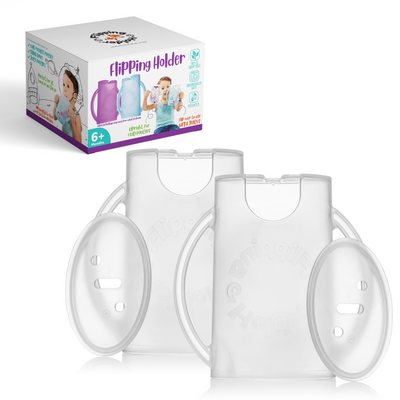Flipping Holder Gift-Ready Travel Bundle – Food Pouch & Juice Box Holder Set