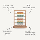 Wooden Rainbow Abacus Toy