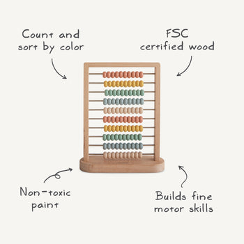 Wooden Rainbow Abacus Toy