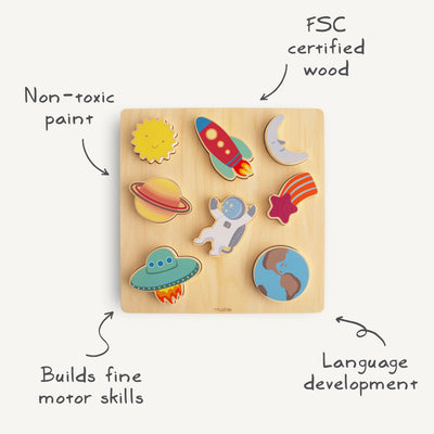 Wooden Shape Puzzle Set