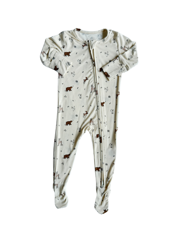 Woodland Forest Printed Jumpsuit – Magical Comfort for Little Adventurers