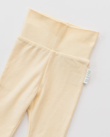 Kit & Petal Fold-Over Pants in Sunny Yellow