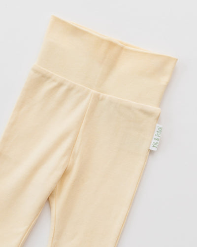 Kit & Petal Fold-Over Pants in Sunny Yellow