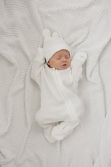 Waffle Knit Bear Ear Set – A Timeless Keepsake for Your Baby