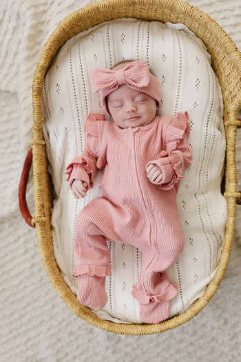 Waffle Knit Set – Timeless Comfort for New Beginnings