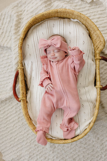 Waffle Knit Set – Timeless Comfort for New Beginnings