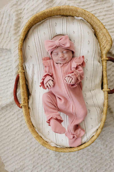 Waffle Knit Set – Timeless Comfort for New Beginnings