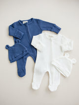 Waffle Knit Bear Ear Set – A Timeless Keepsake for Your Baby