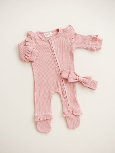 Waffle Knit Set – Timeless Comfort for New Beginnings
