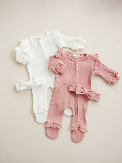 Waffle Knit Set – Timeless Comfort for New Beginnings